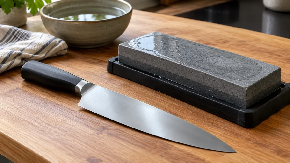 Como afiar faca de cozinha sem danificar a lâmina