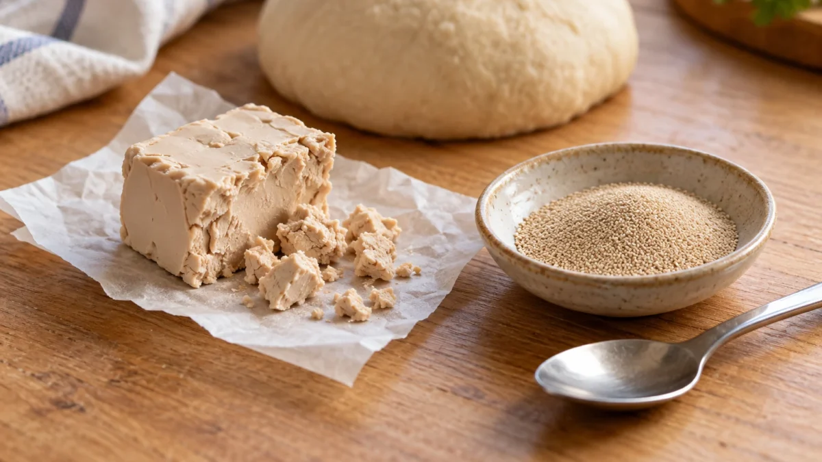 Fermento biológico fresco versus seco: como substituir